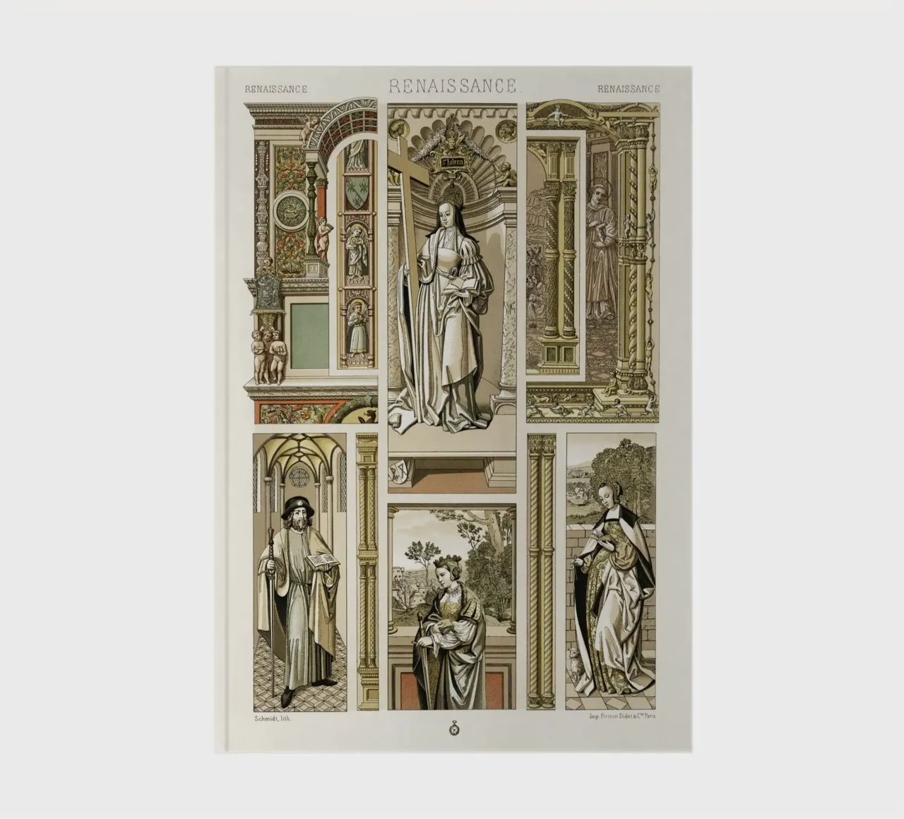 Albert Racine: Renaissance Figures & Architecture - Historic carnet de notes de ClubArt