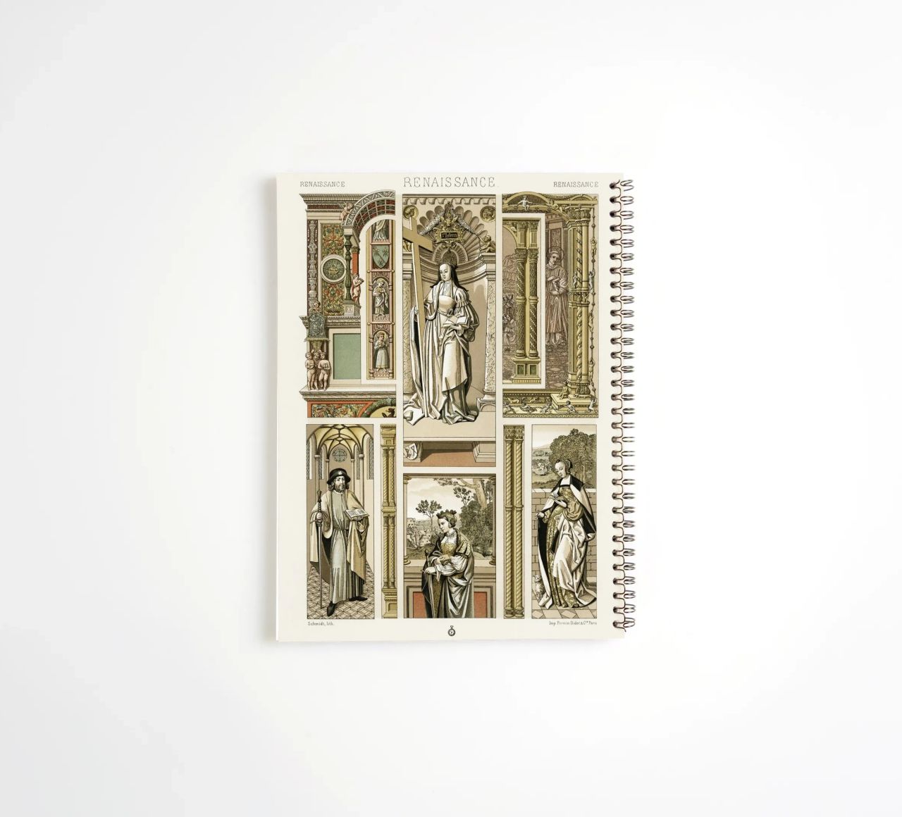 Albert Racine: Renaissance Figures & Architecture - Historic spiral notebook by ClubArt