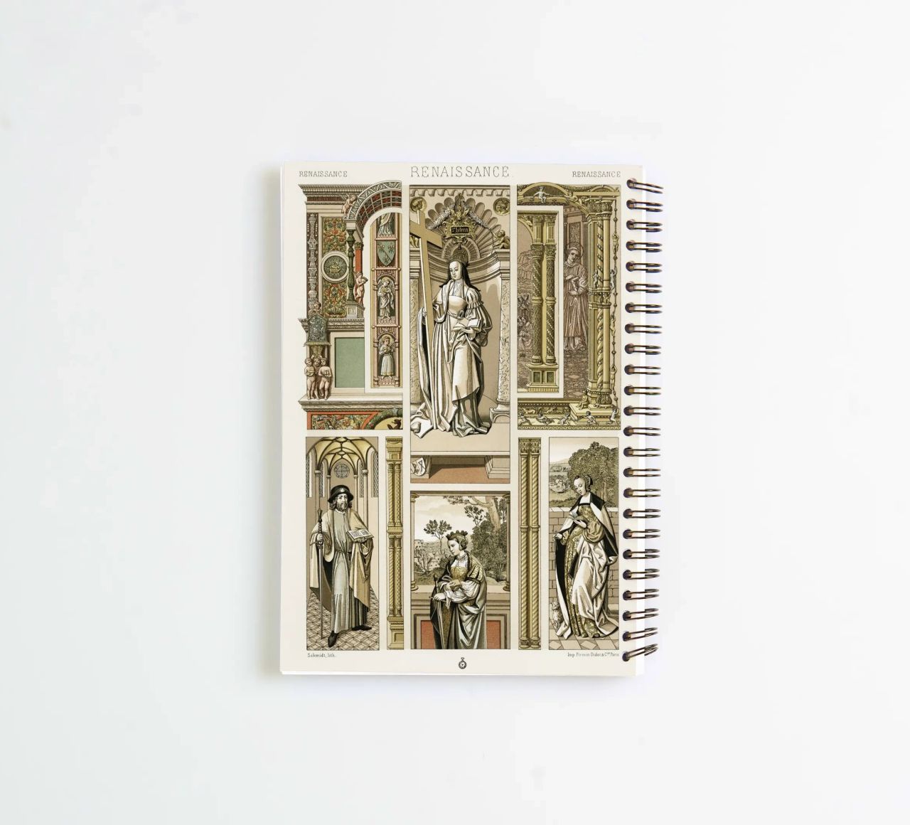 Albert Racine: Renaissance Figures & Architecture - Historic spiral notebook by ClubArt