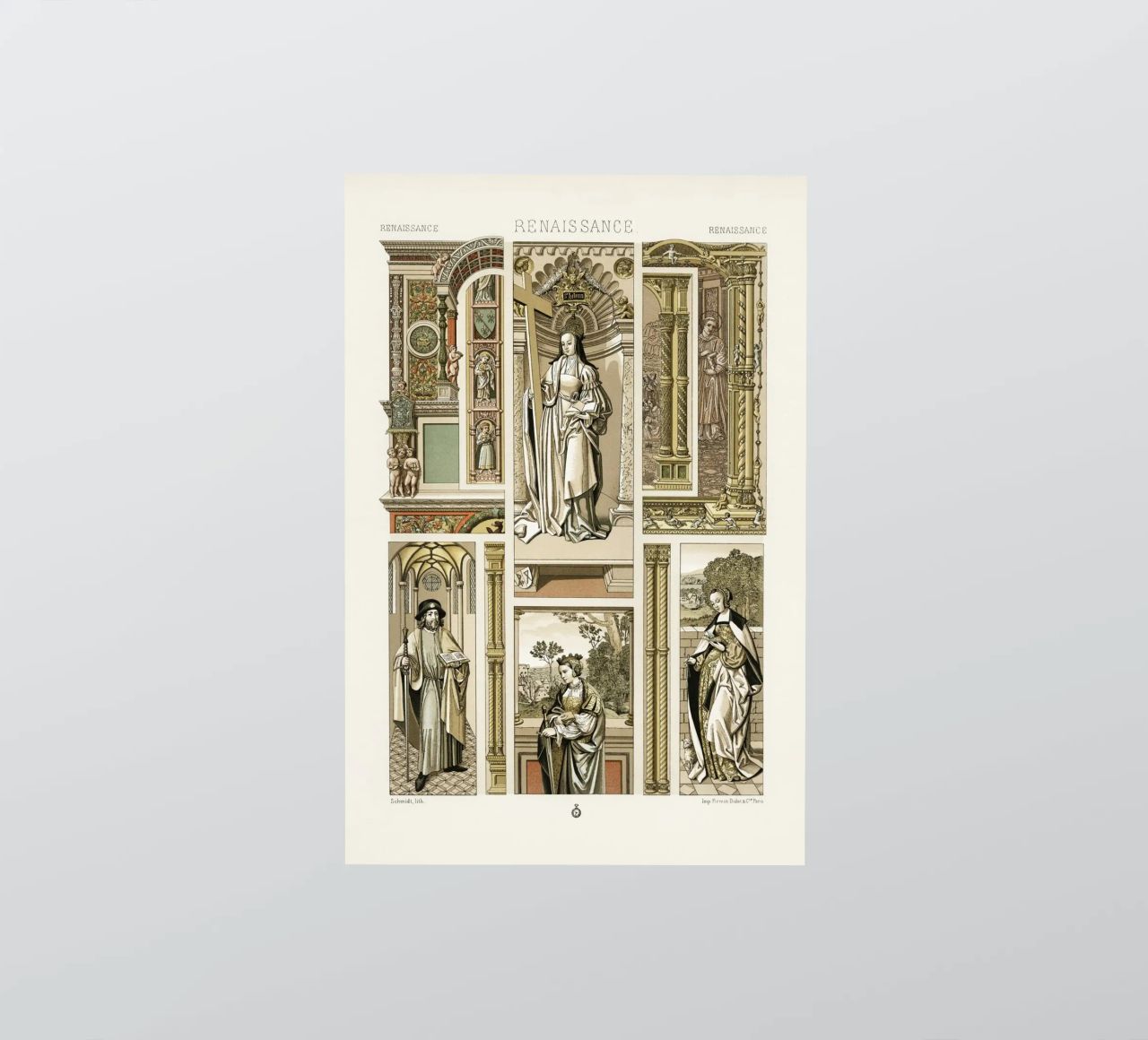 Albert Racine: Renaissance Figures & Architecture - Historic autocollant de ClubArt