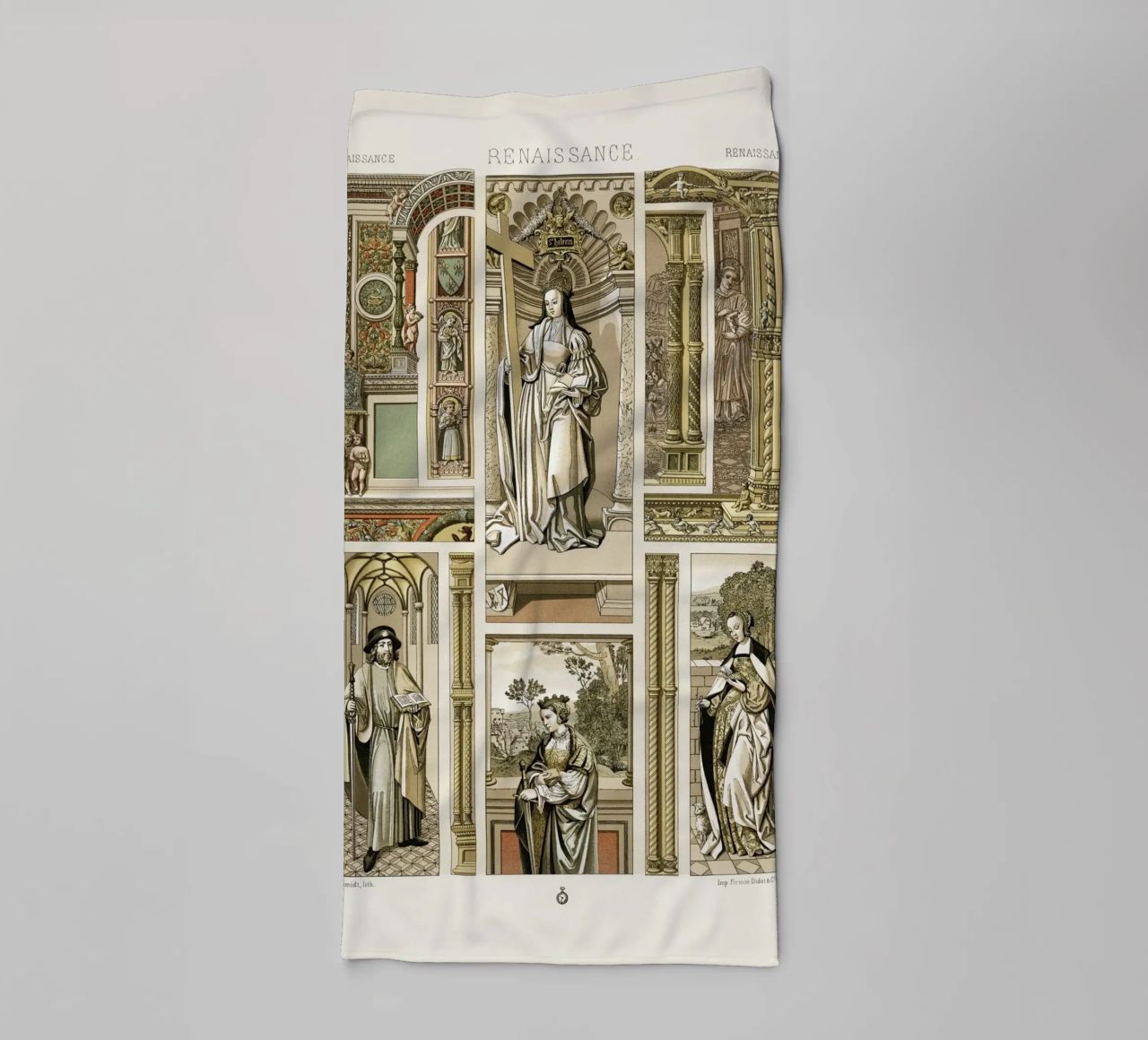 Albert Racine: Renaissance Figures & Architecture - Historic serviette de bain de ClubArt