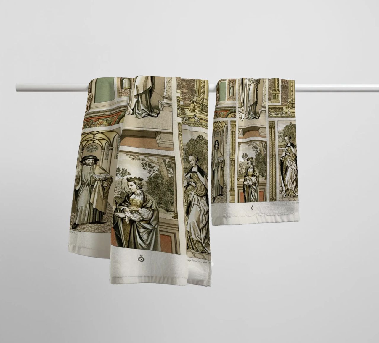 Albert Racine: Renaissance Figures & Architecture - Historic serviette de bain de ClubArt