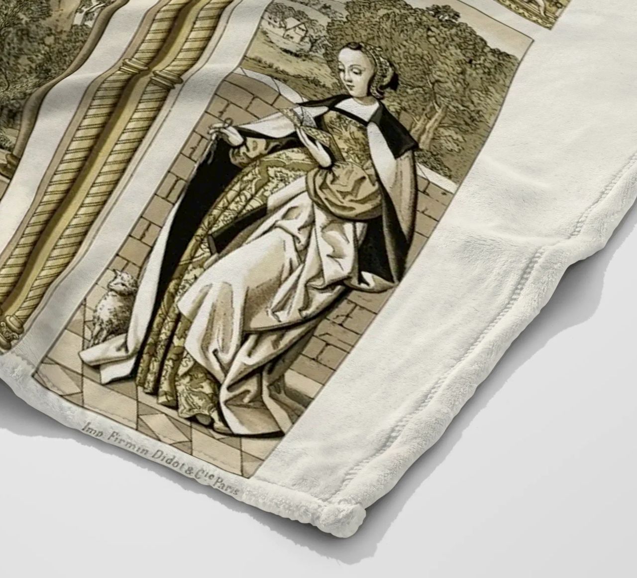 Albert Racine: Renaissance Figures & Architecture - Historic fleece blanket by ClubArt