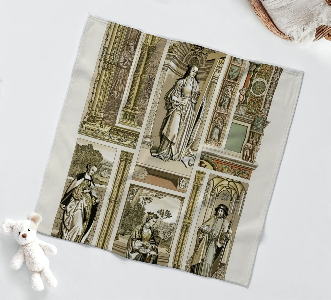 Albert Racine: Renaissance Figures & Architecture - Historic fleece blanket by ClubArt