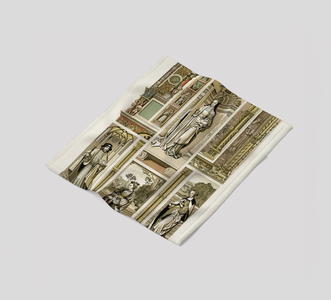 Albert Racine: Renaissance Figures & Architecture - Historic fleece blanket by ClubArt