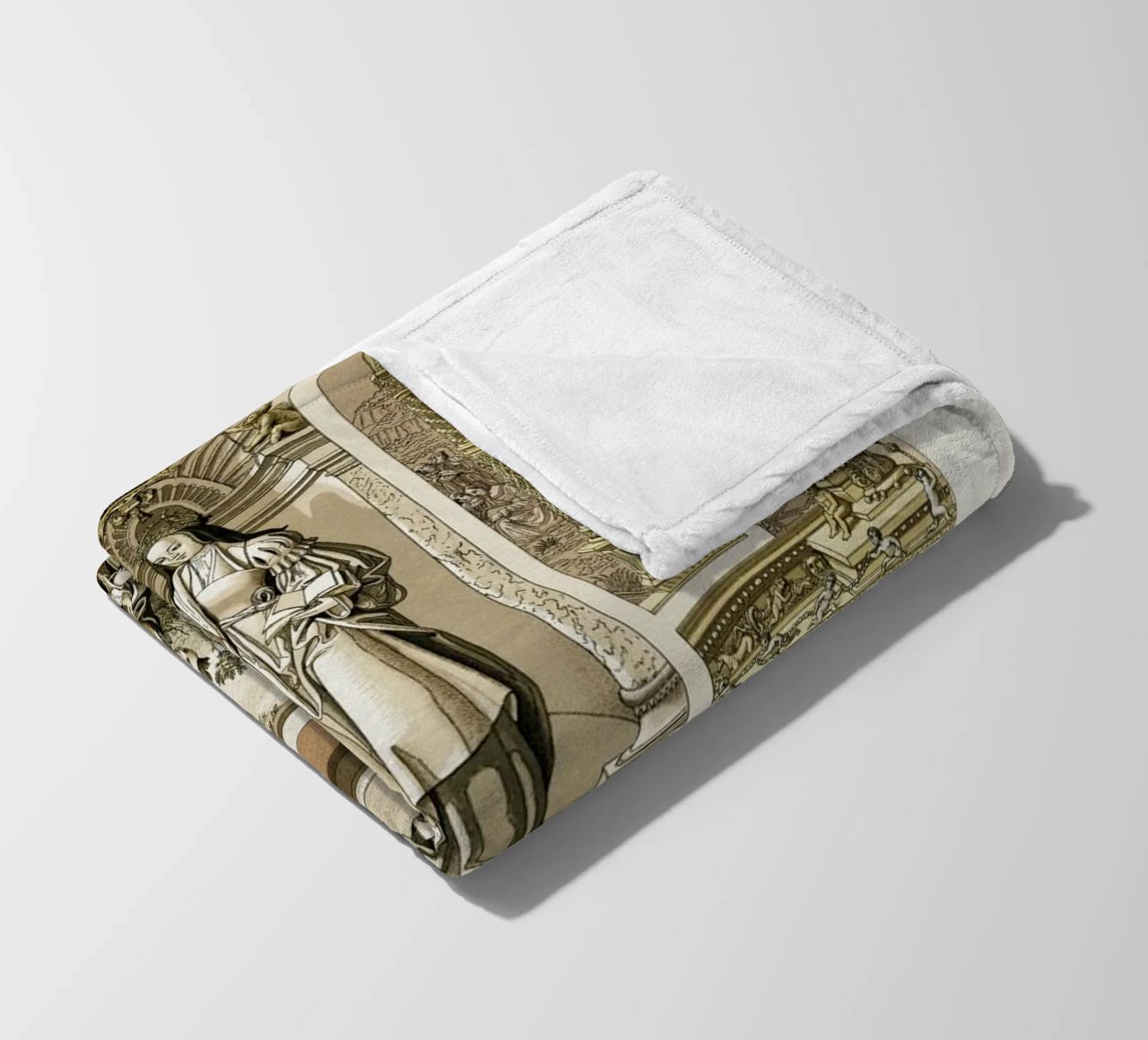 Albert Racine: Renaissance Figures & Architecture - Historic fleece blanket by ClubArt