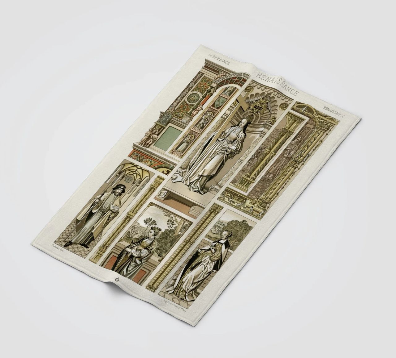 Albert Racine: Renaissance Figures & Architecture - Historic fleece blanket by ClubArt