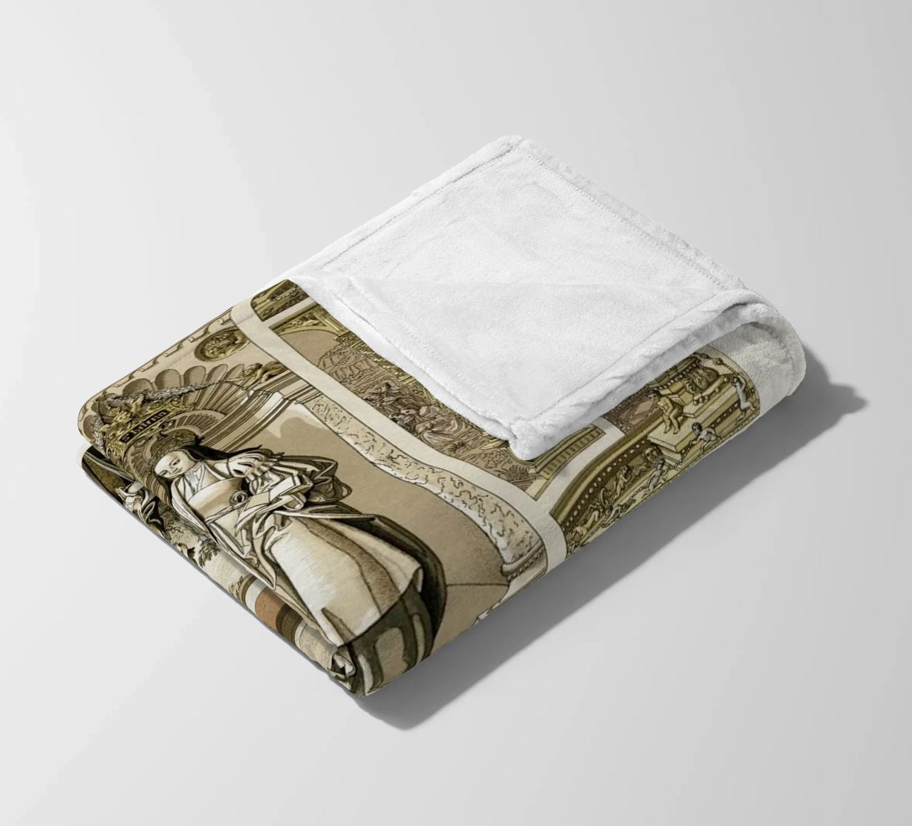 Albert Racine: Renaissance Figures & Architecture - Historic fleece blanket by ClubArt