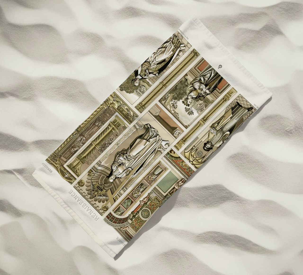 Albert Racine: Renaissance Figures & Architecture - Historic beach towel by ClubArt