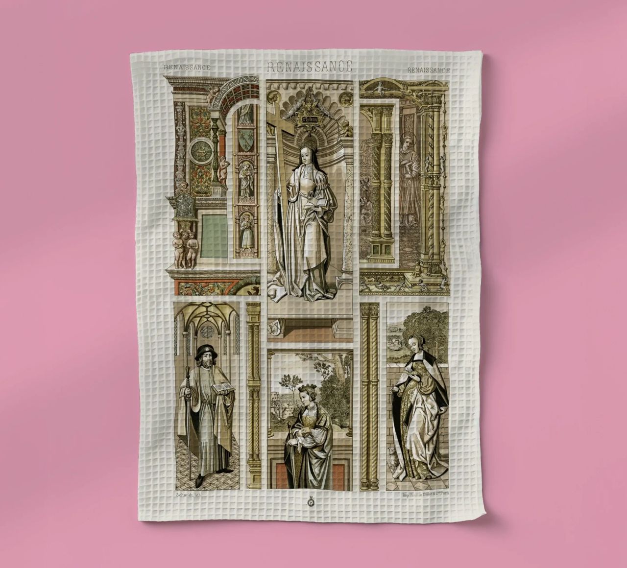 Albert Racine: Renaissance Figures & Architecture - Historic torchon de ClubArt