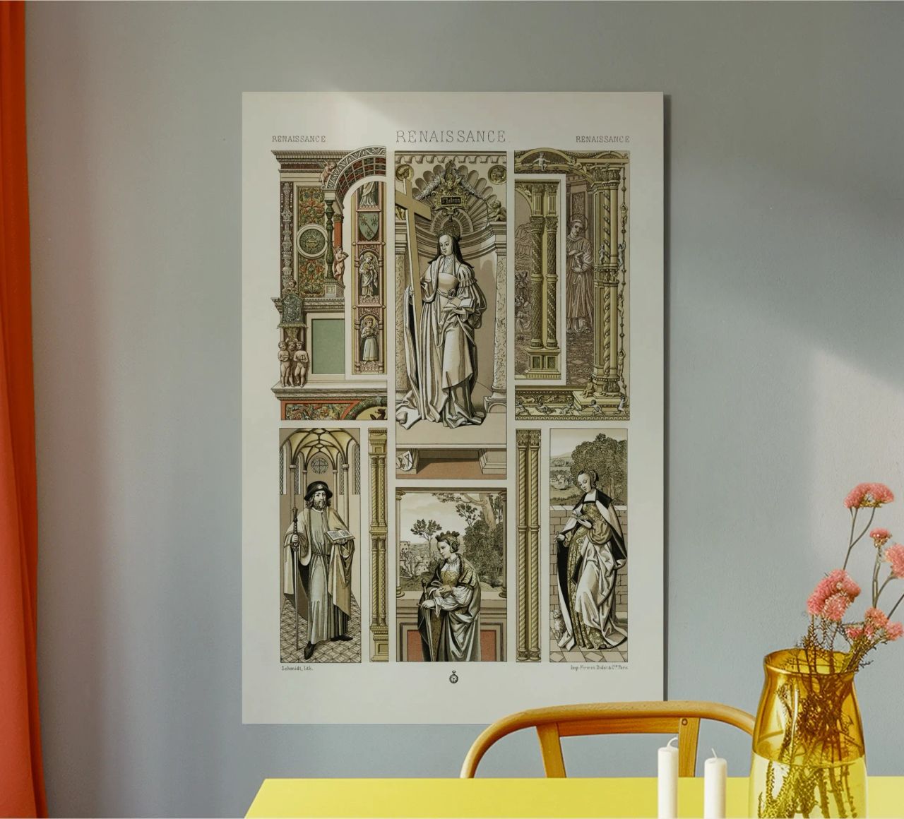 Albert Racine: Renaissance Figures & Architecture - Historic alu-dibond by ClubArt