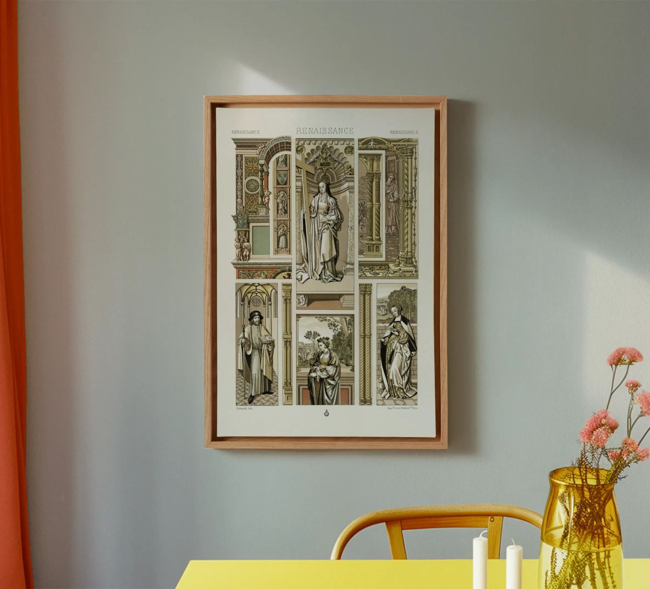 Albert Racine: Renaissance Figures & Architecture - Historic canvas by ClubArt