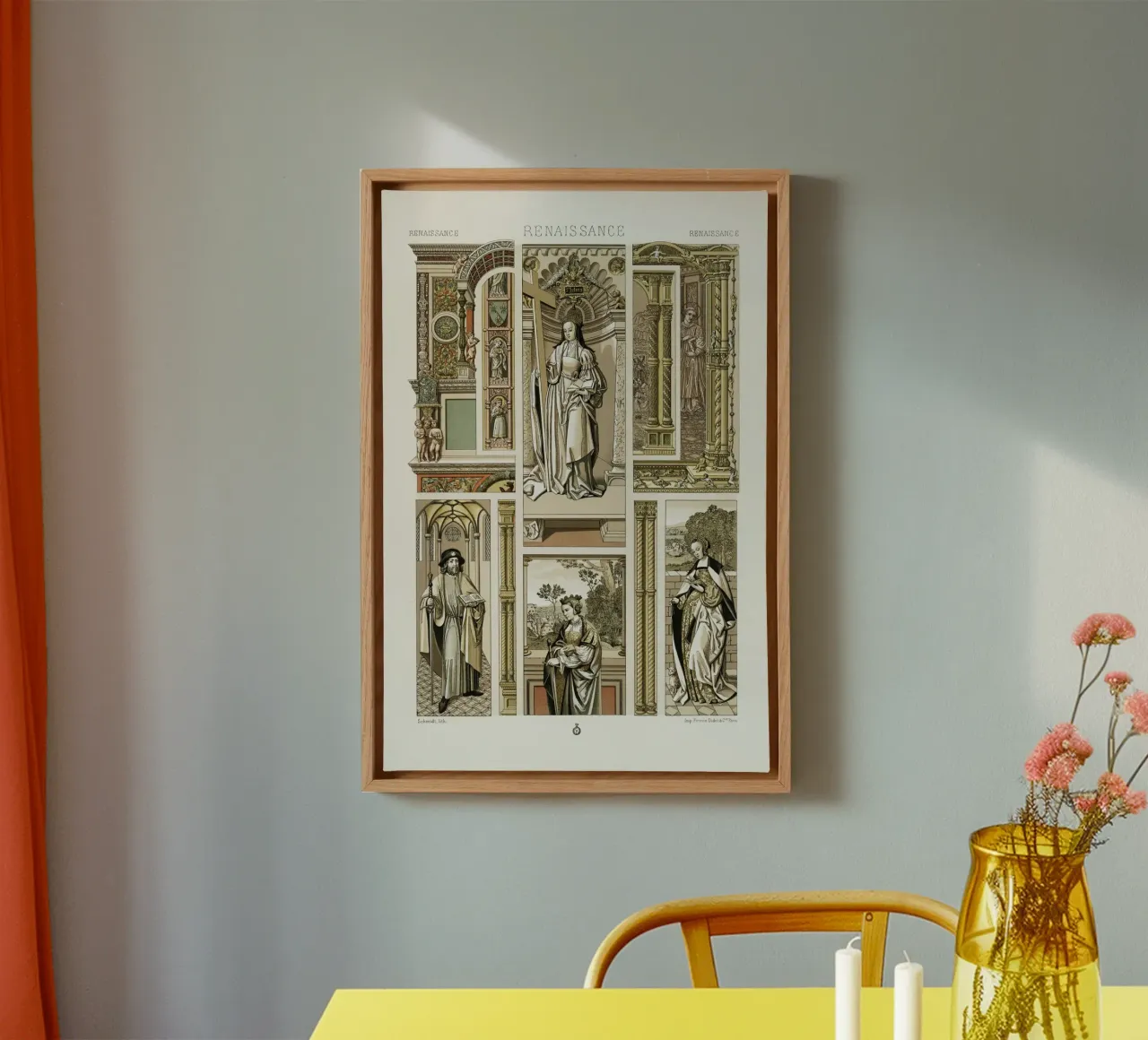 Albert Racine: Renaissancefiguren und Architektur - Historic Leinwand von ClubArt