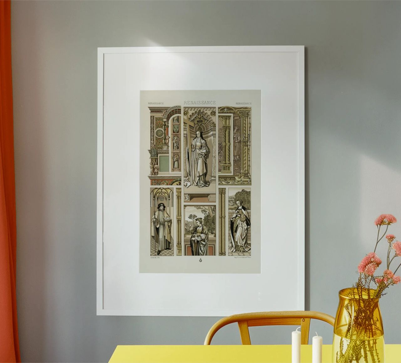 Albert Racine: Renaissance Figures & Architecture - Historic poster de ClubArt