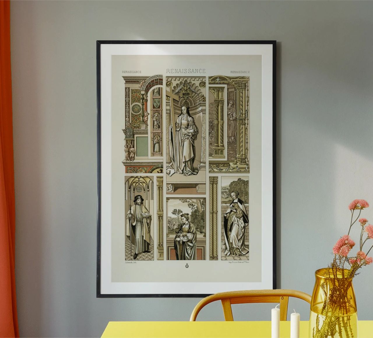 Albert Racine: Renaissance Figures & Architecture - Historic poster de ClubArt