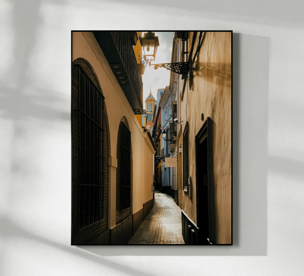 Un vicolo stretto a Siviglia plexiglass da Thilo Grøsch