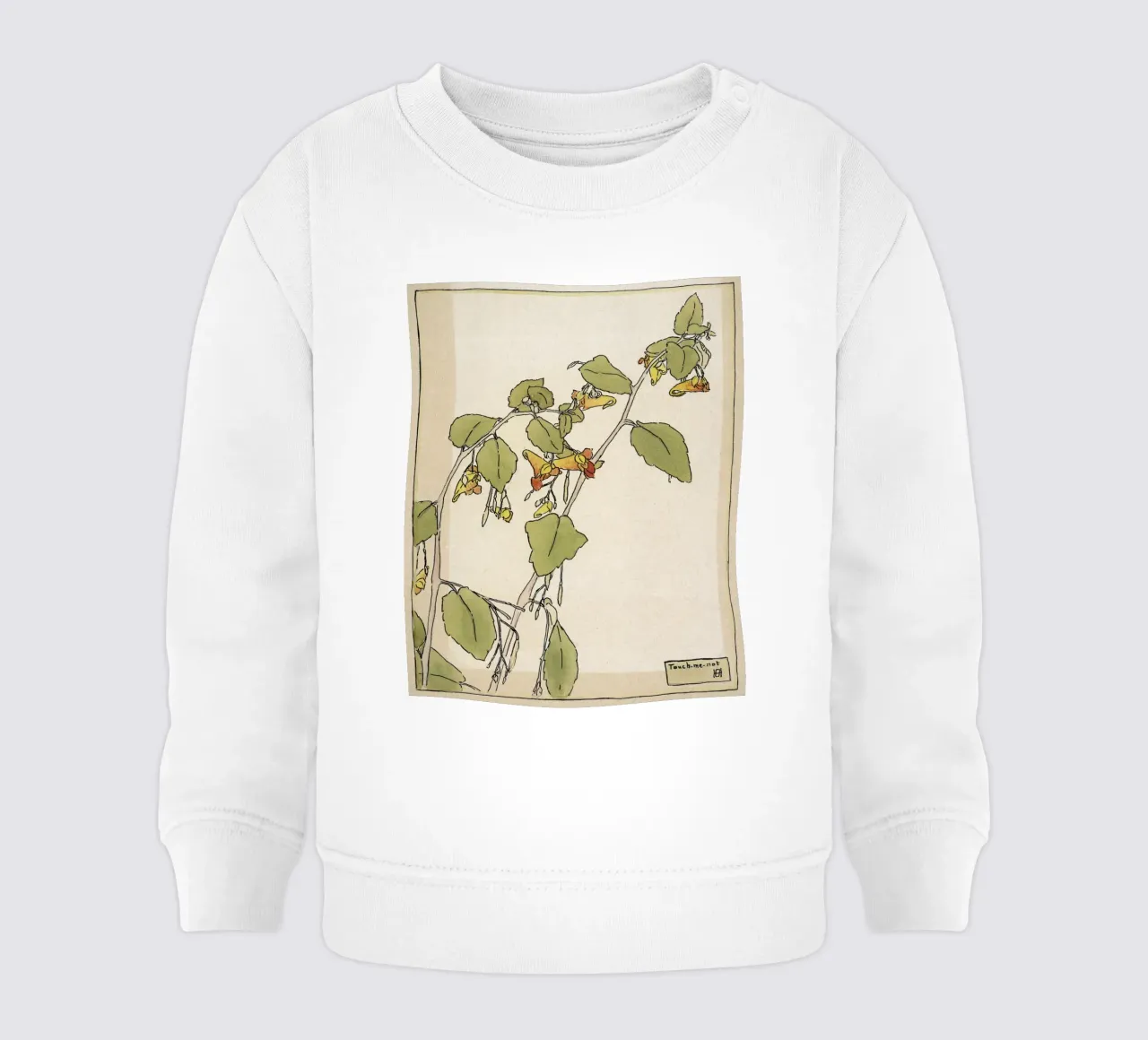 Hannah Overbeck: Touch-Me-Not - Arti e Mestieri Botanici (191 felpa neonato da ClubArt