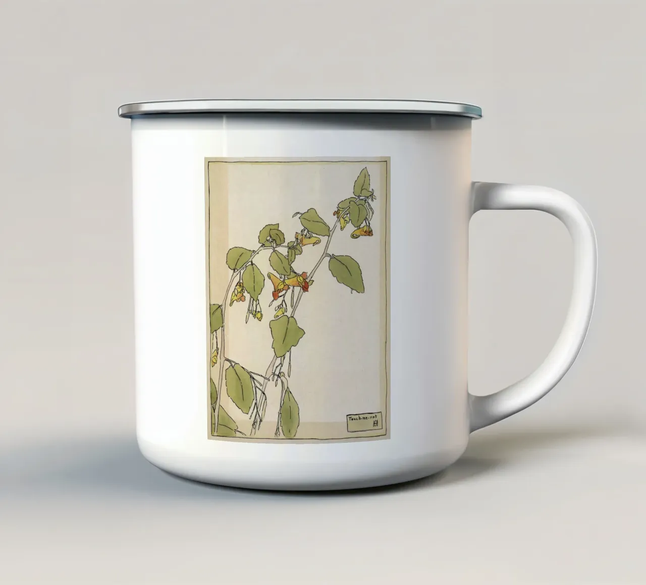Hannah Overbeck: Touch-Me-Not - Arti e Mestieri Botanici (191 tazza in smalto da ClubArt