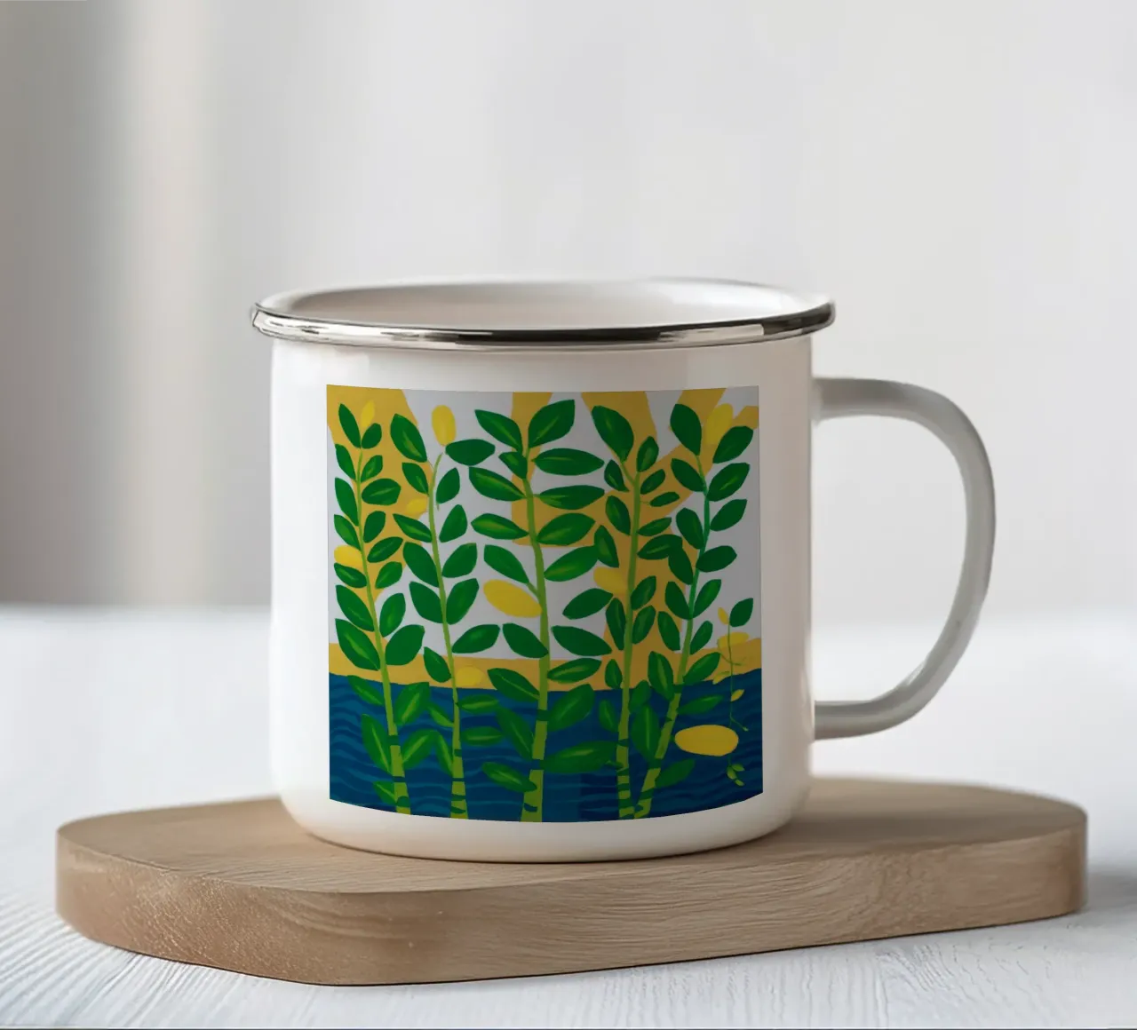 Zaffiro Lemon Grove tazza in smalto da Dawn Light