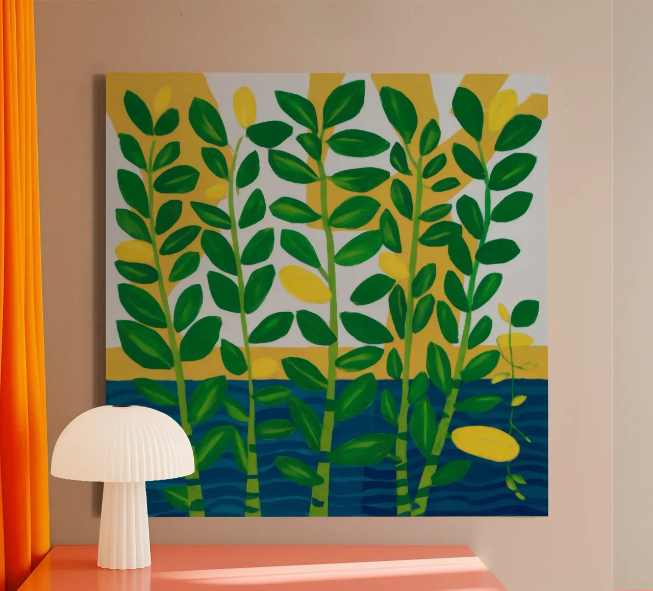 Zaffiro Lemon Grove tela con Cornice a cassetta da Dawn Light
