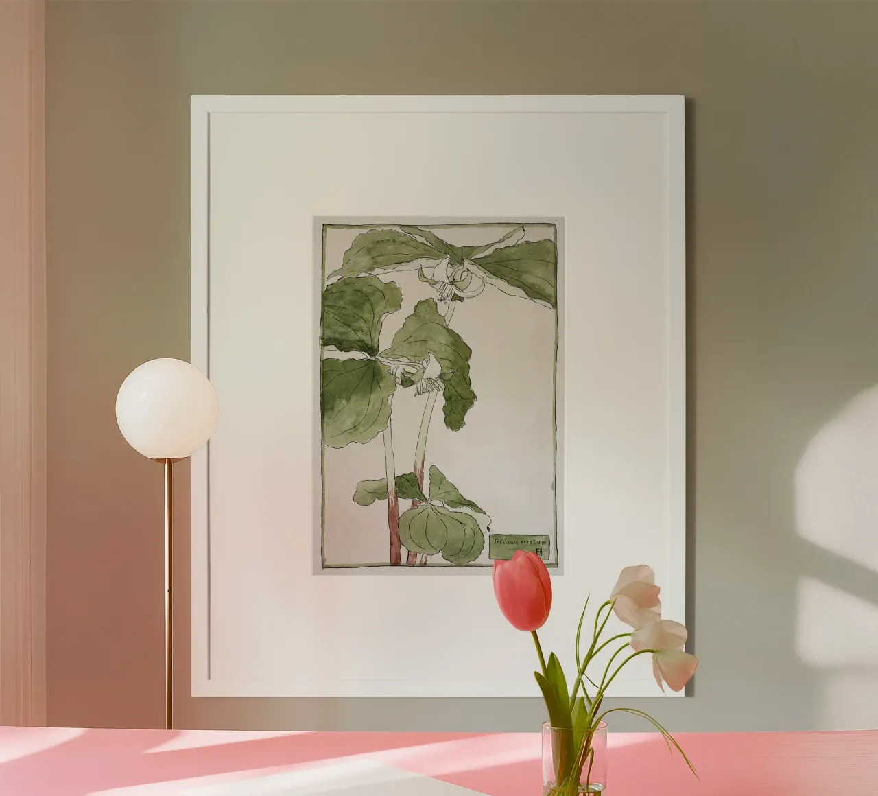 Hannah Overbeck: Trillium Erectum - Arti e Mestieri Botanici poster da ClubArt