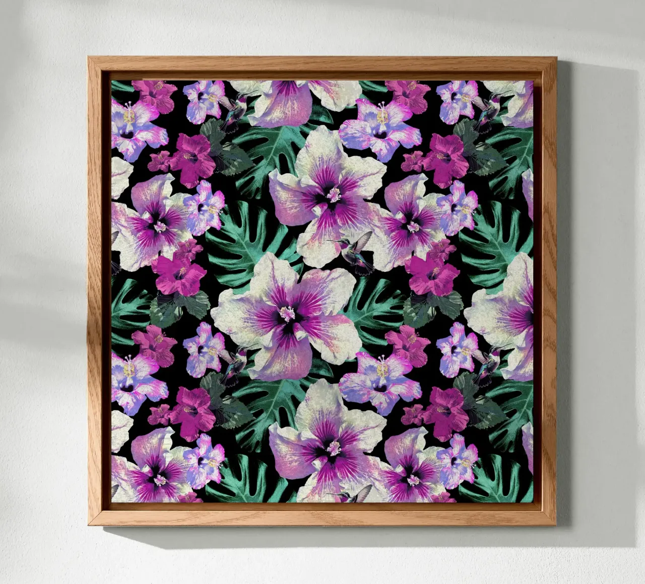 Ibisco colibrì alluminio dibond da Nina May Design Studio