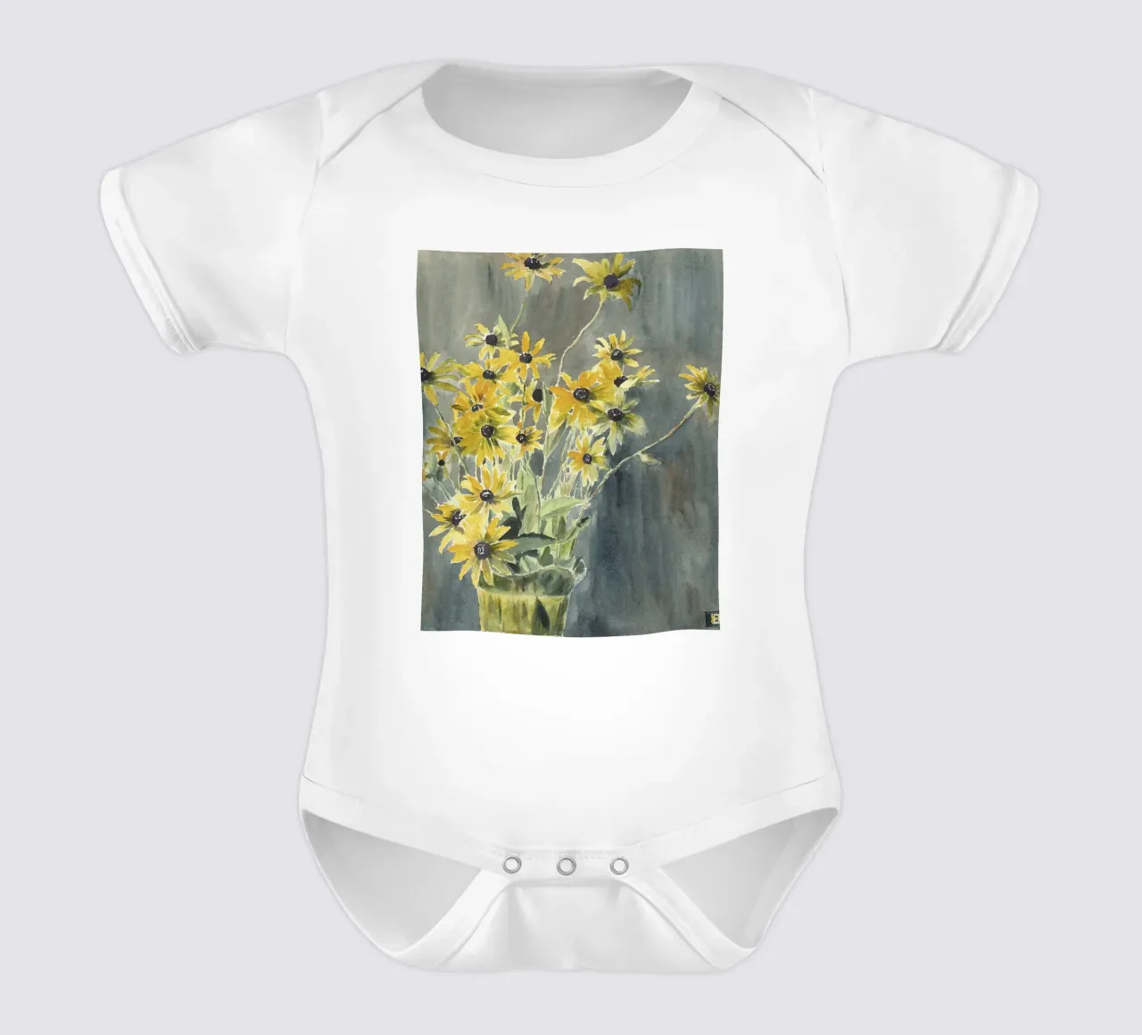 Hannah Overbeck: Vaso con susini dagli occhi neri - Arti e Mestieri F body neonato maniche corte da ClubArt