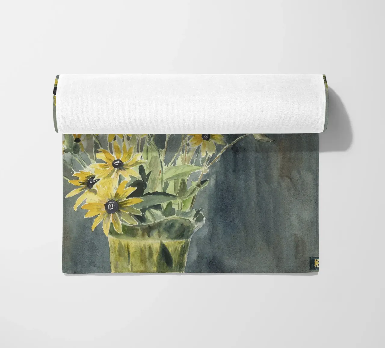 Hannah Overbeck: Vaso con susini dagli occhi neri - Arti e Mestieri F telo mare da ClubArt