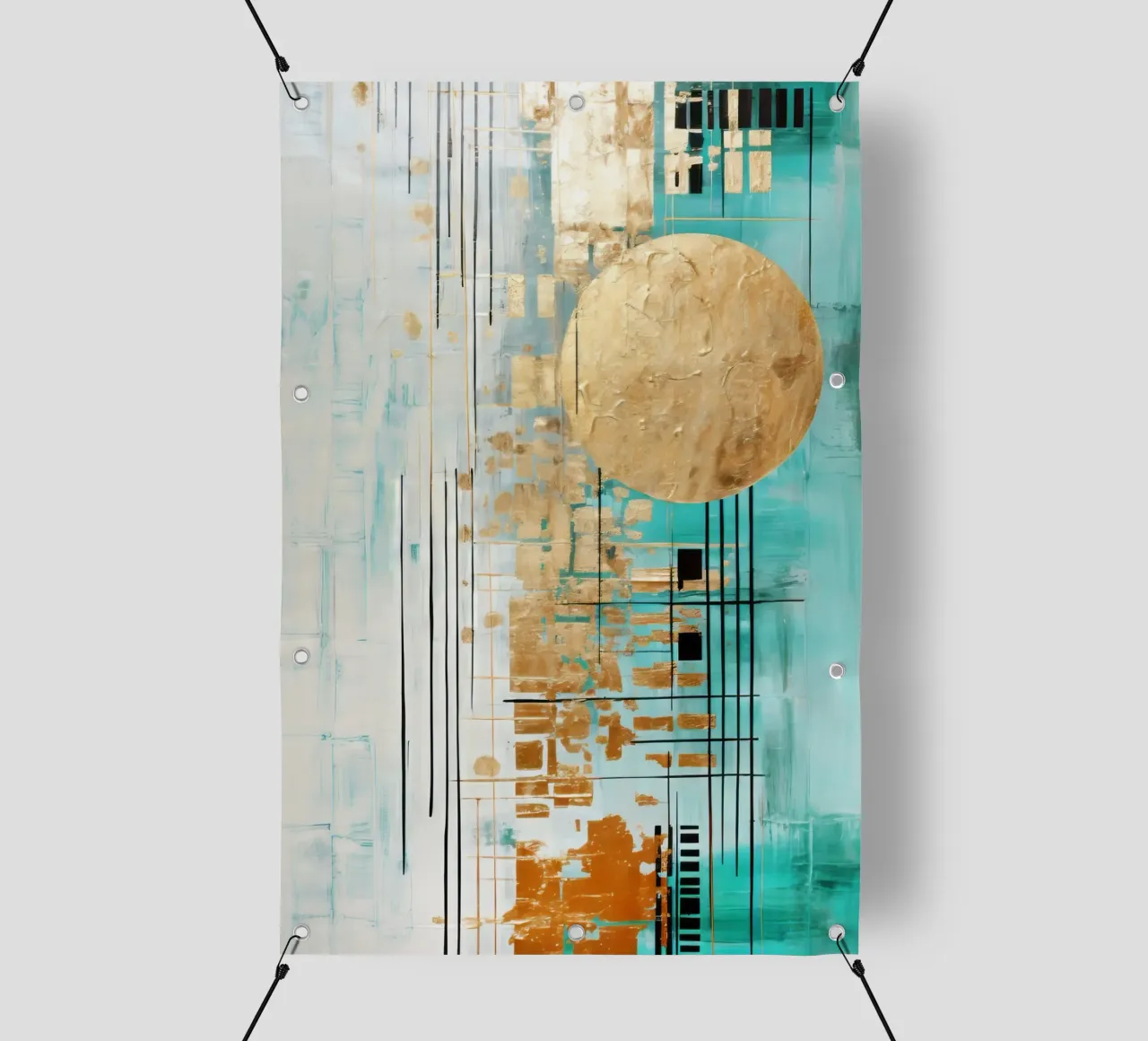 ABSTRACT ART Giornata radiosa telo in pvc da Melanie Viola