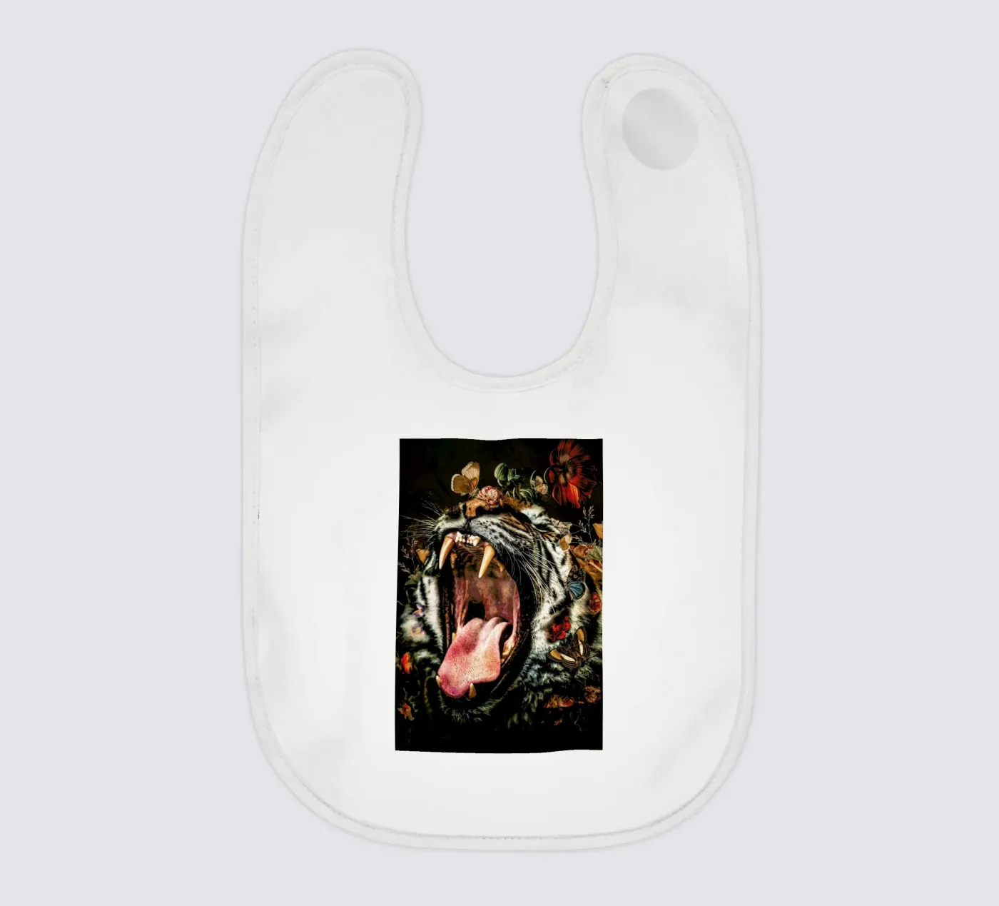 Tiger 2 baby bib by Wouter Rikken