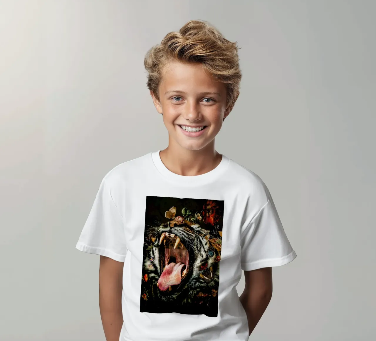 Tiger 2 kids t-shirt by Wouter Rikken