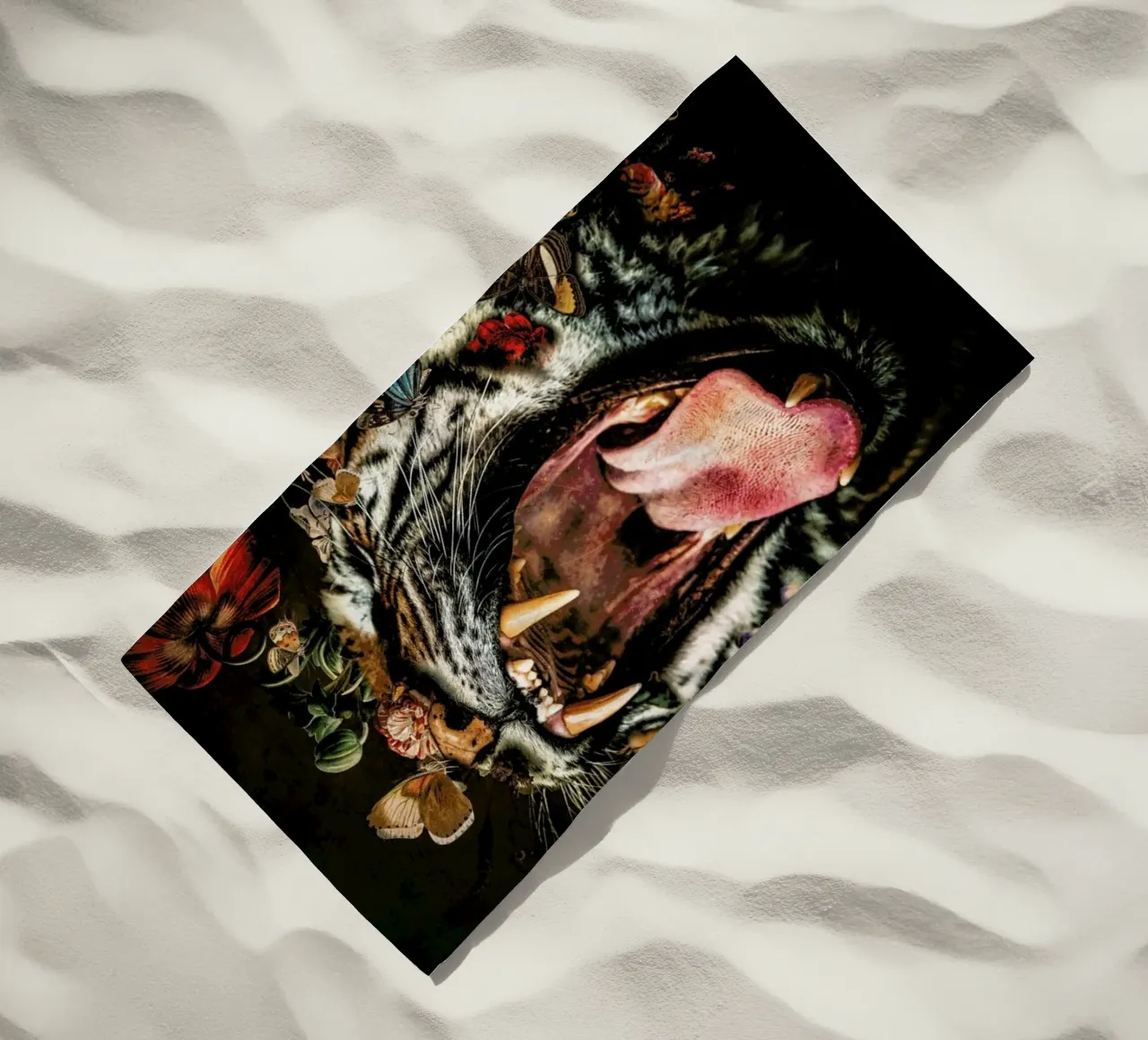 Tiger 2 beach towel by Wouter Rikken
