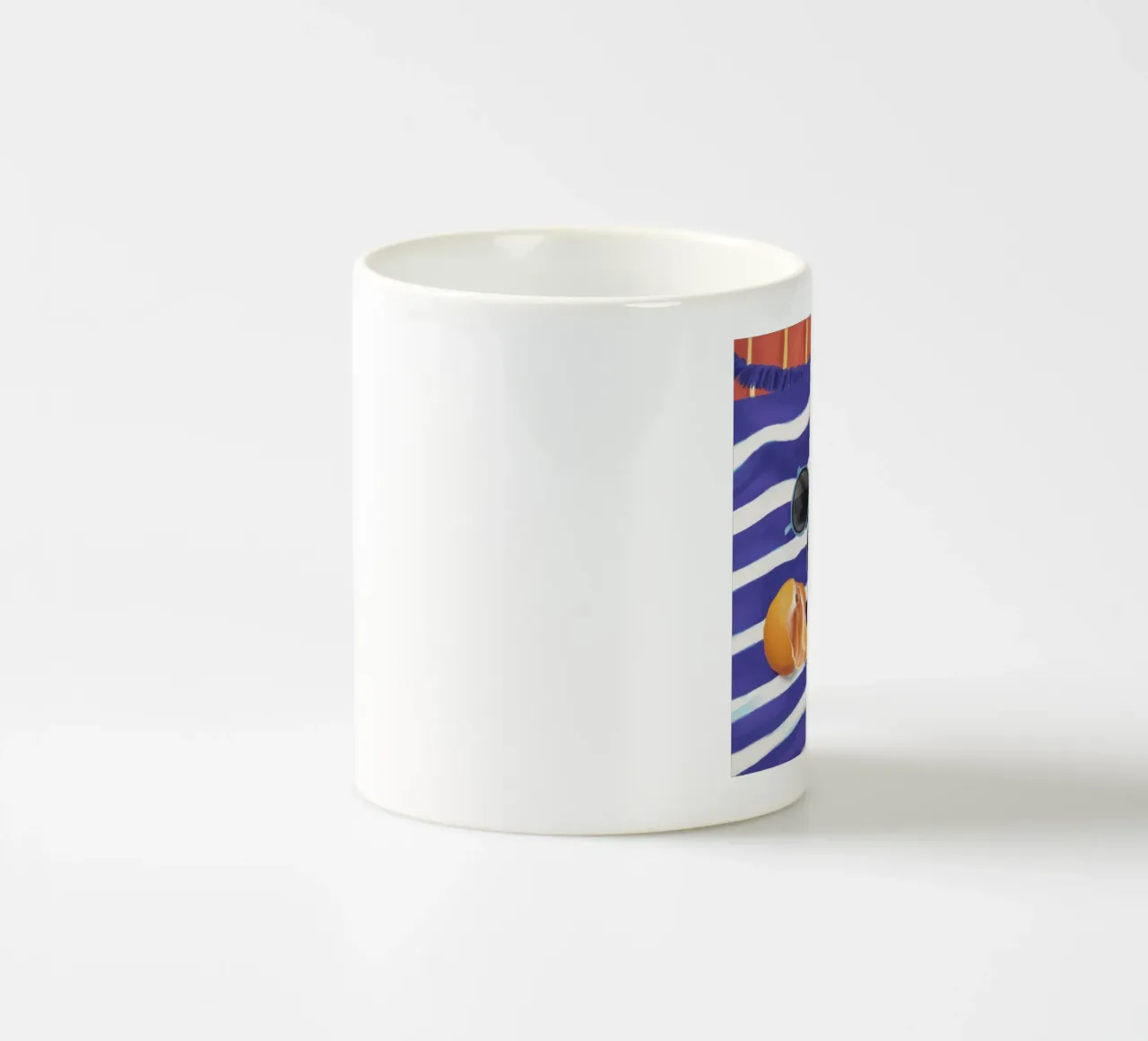 Azurblaue Zitrus Stille Keramik Tasse von Dawn Light