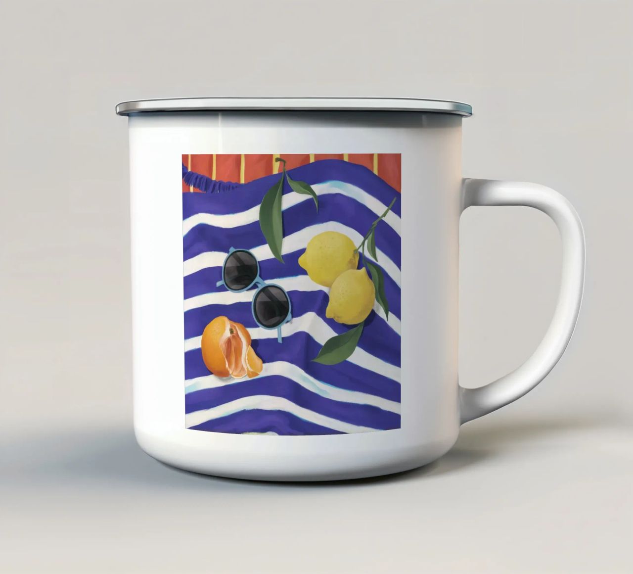Azure Citrus Stillness tazza in smalto da Dawn Light