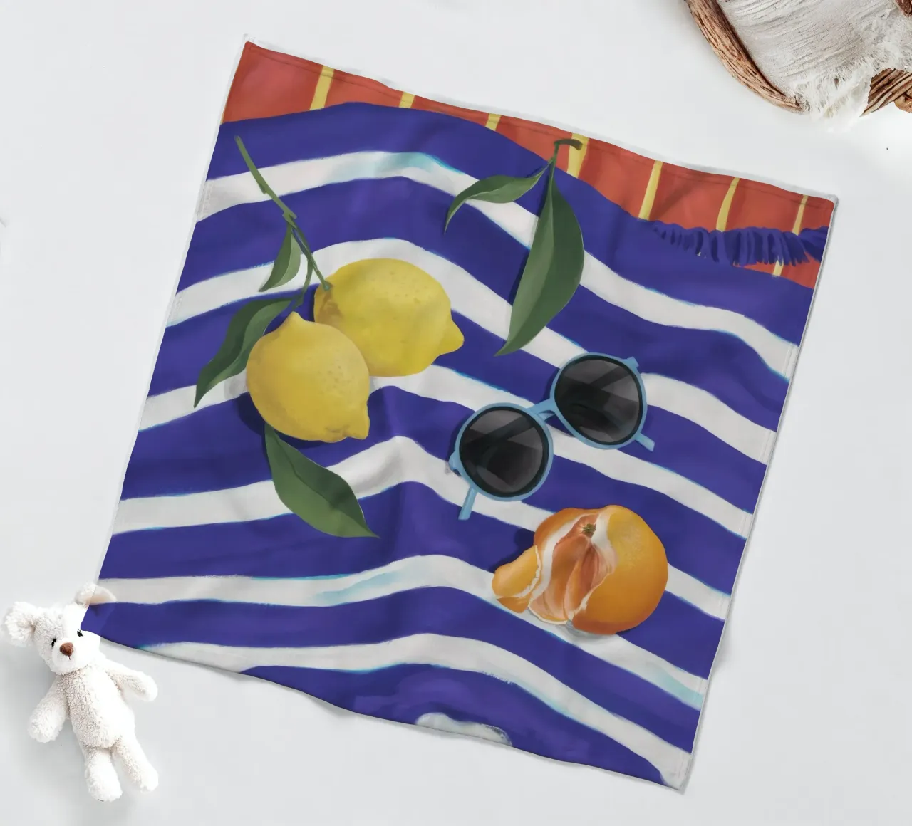 Azure Citrus Stillness coperta in pile da Dawn Light