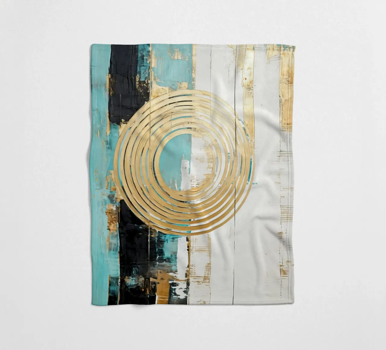 ABSTRACT ART Chiaro di luna coperta in pile da Melanie Viola