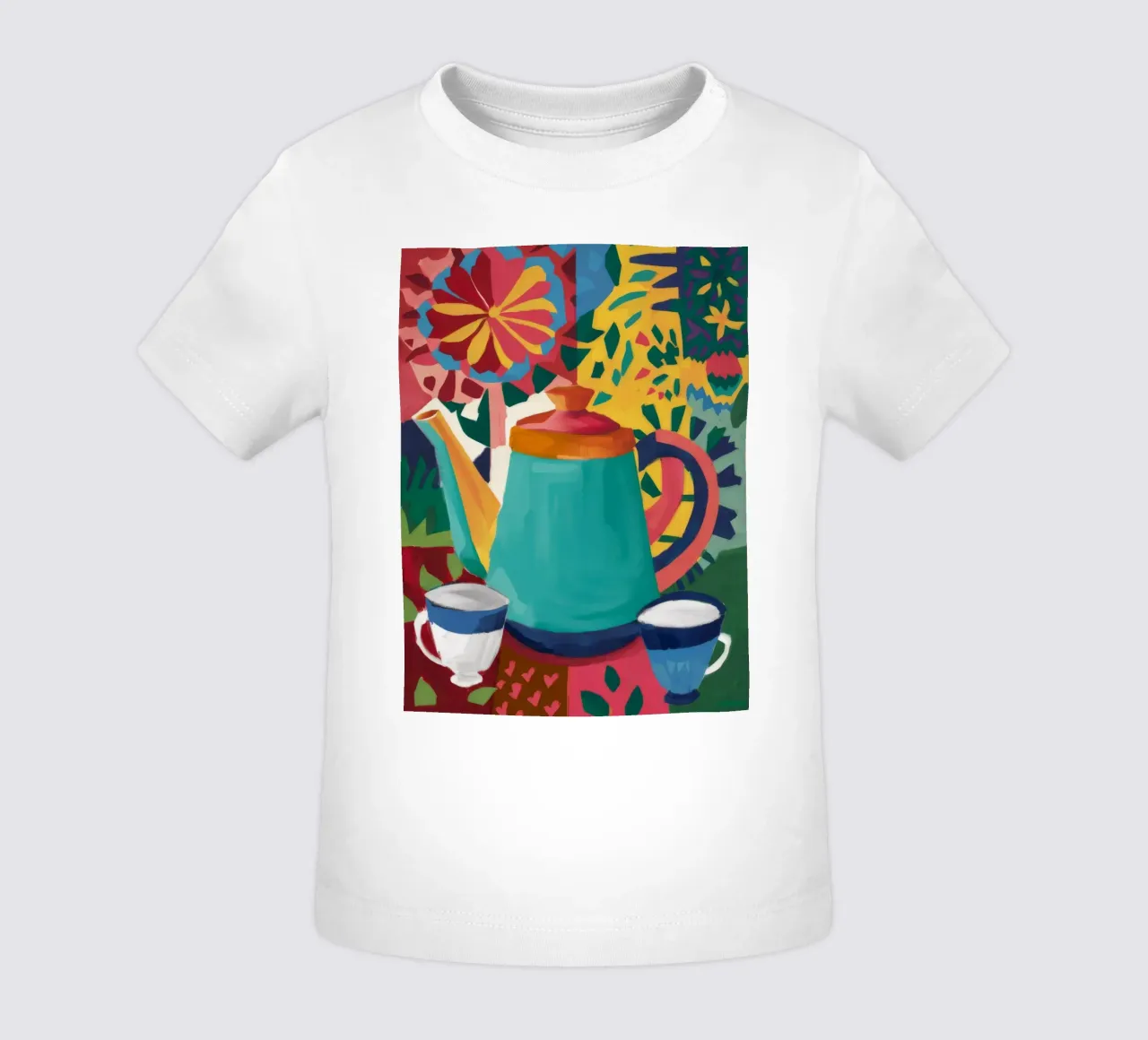 Ember Kissed Teatime baby t-shirt by Dawn Light