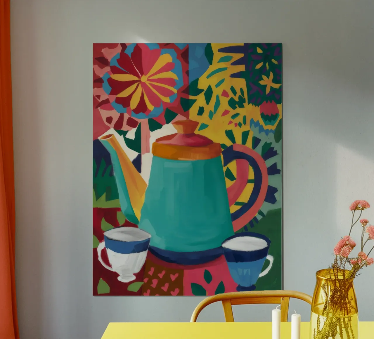 Ember Kissed Teatime poster by Dawn Light