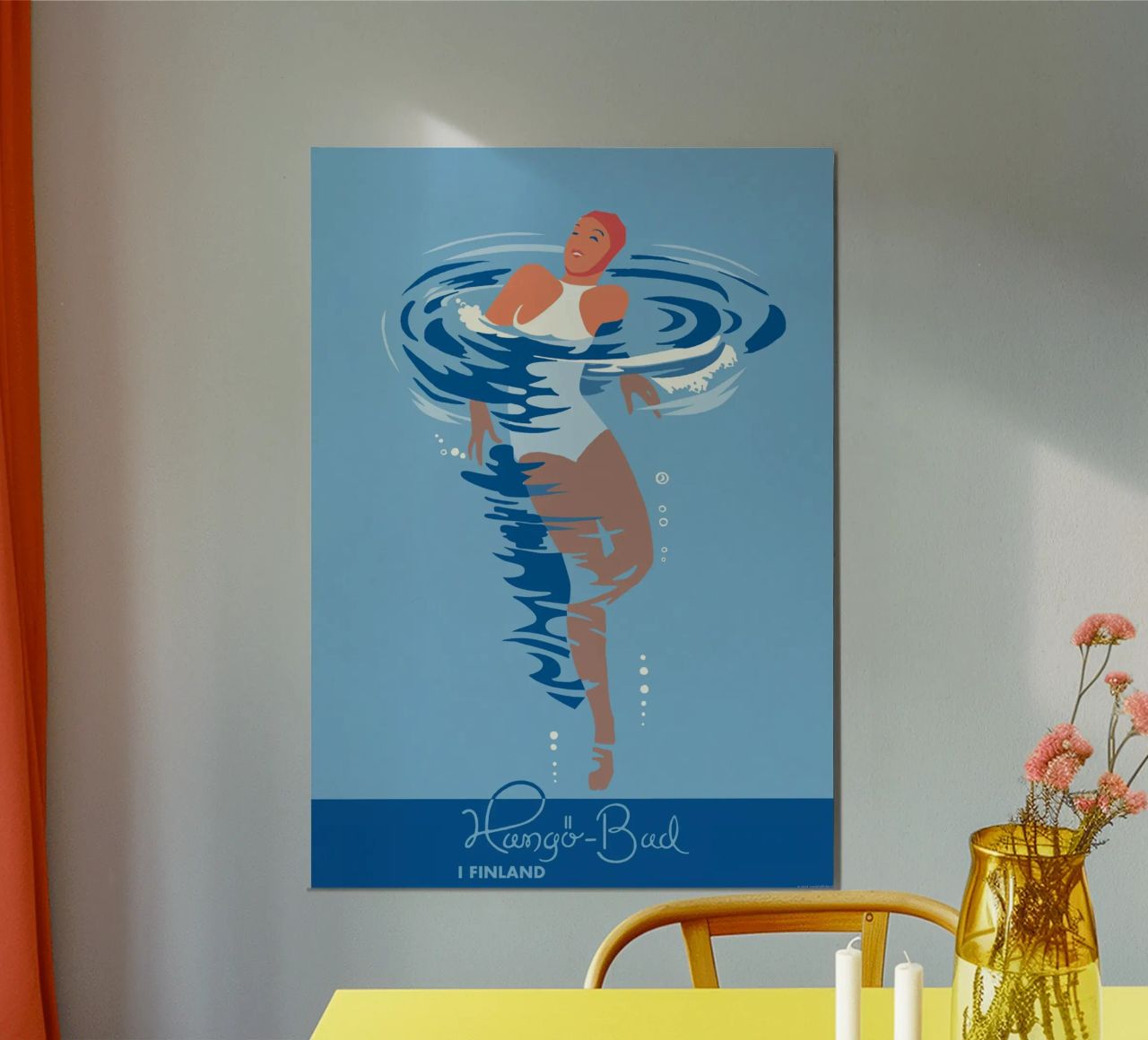The Hanko Swimmer poster by holmes Shop