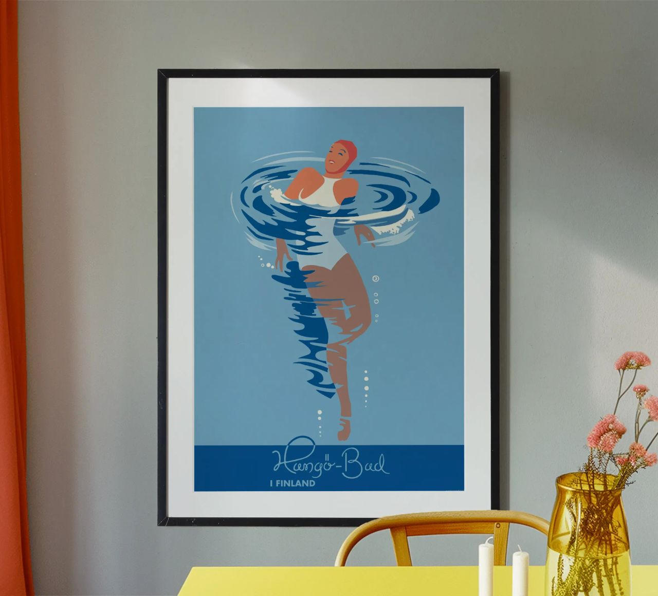 The Hanko Swimmer poster by holmes Shop