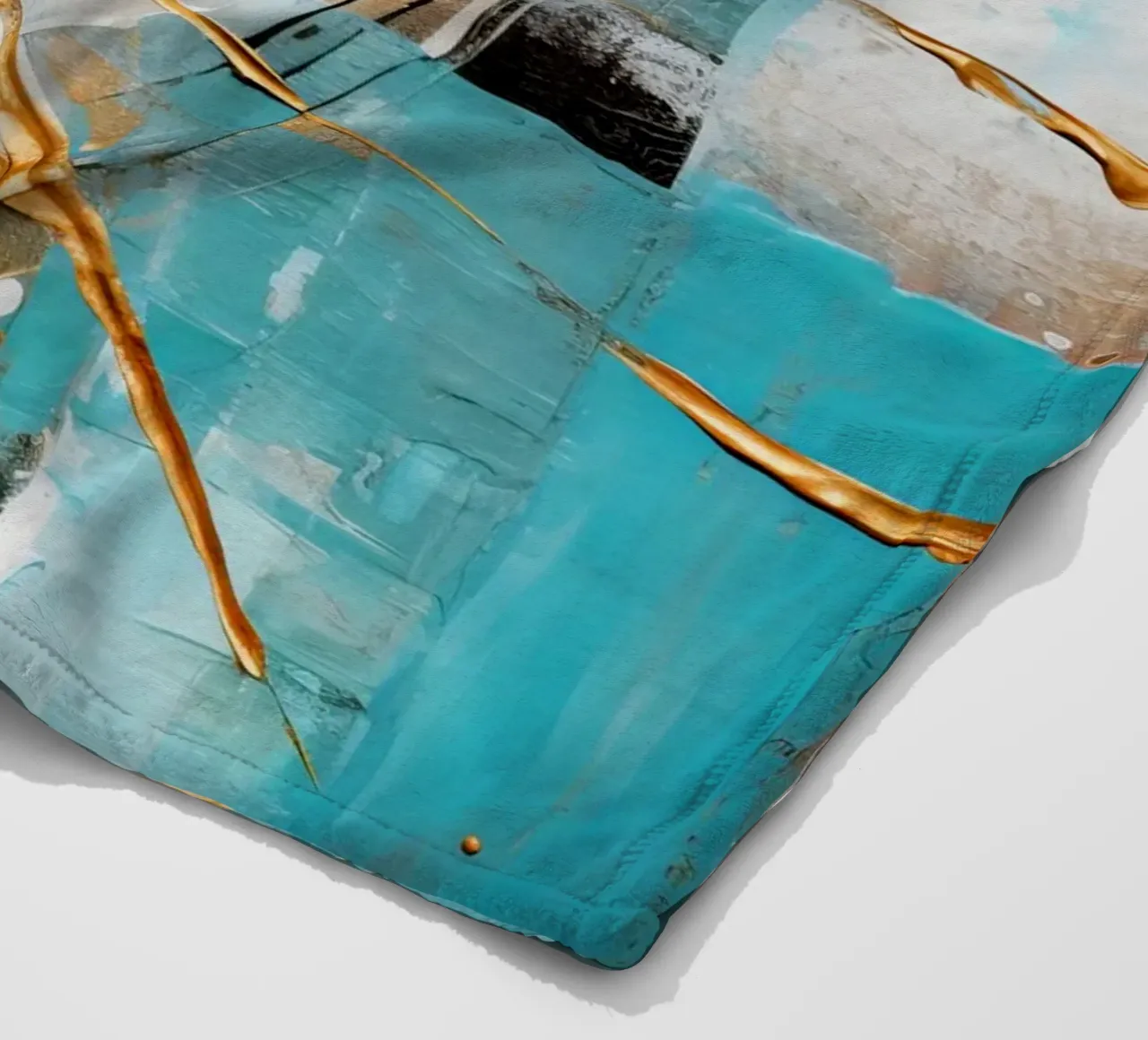 ABSTRACT ART Il calore del sole coperta in pile da Melanie Viola