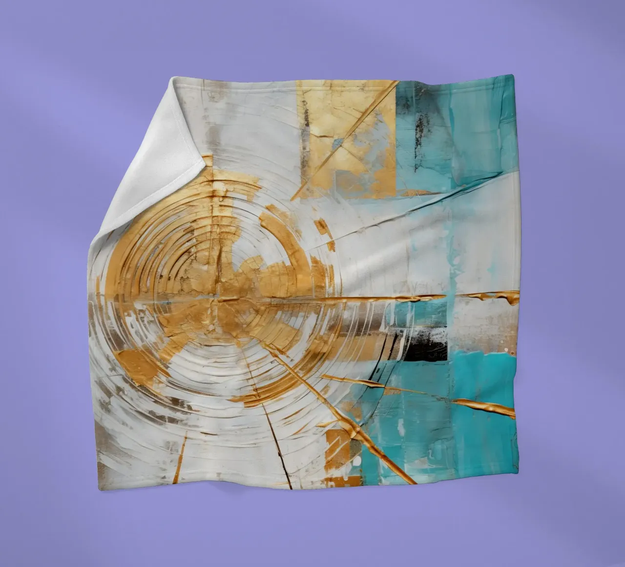 ABSTRACT ART Il calore del sole coperta in pile da Melanie Viola