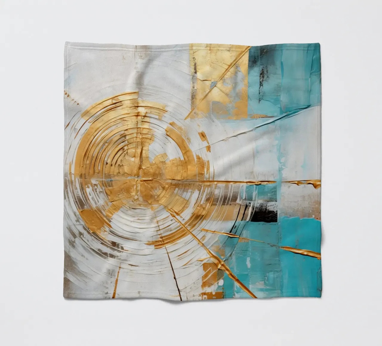 ABSTRACT ART Il calore del sole coperta in pile da Melanie Viola