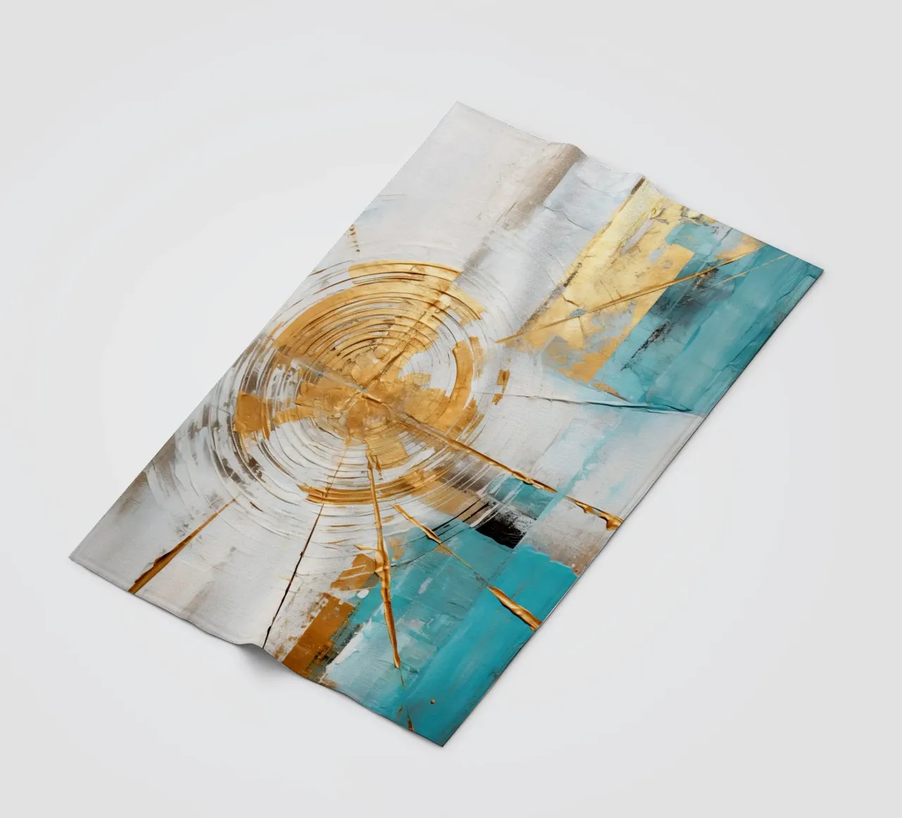 ABSTRACT ART Il calore del sole coperta in pile da Melanie Viola