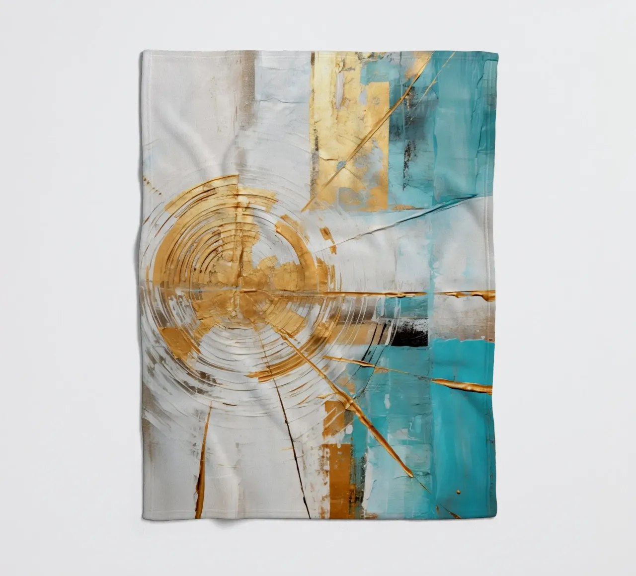 ABSTRACT ART Il calore del sole coperta in pile da Melanie Viola