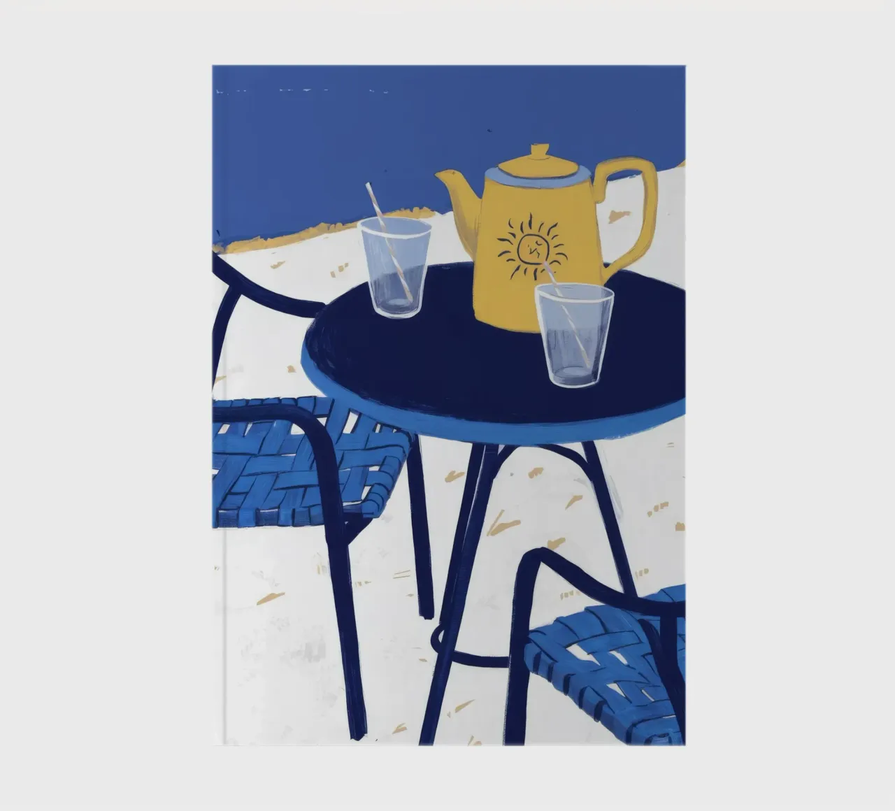 Cobalt Bistro Dreams notebook by Dawn Light