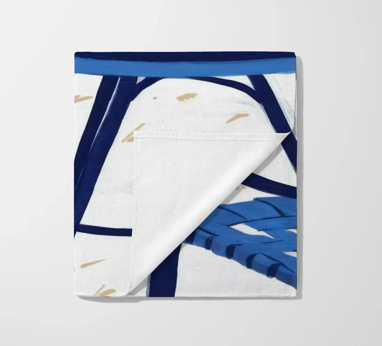 Cobalt Bistro Dreams beach towel by Dawn Light