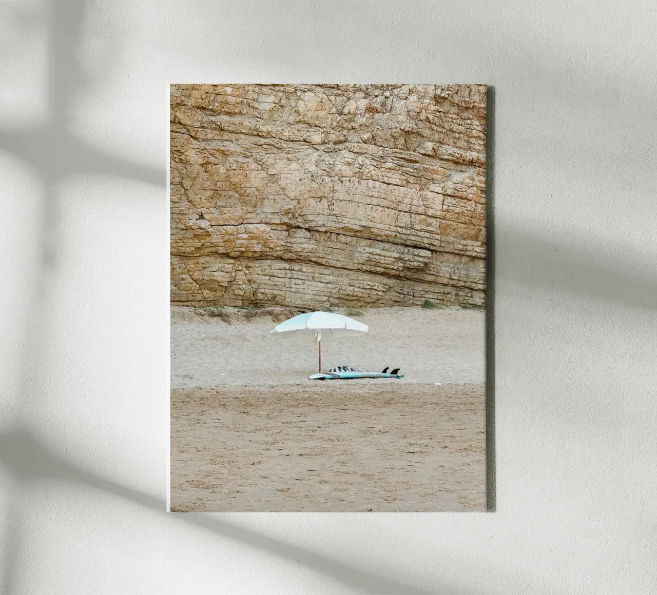 Quiet Surf Break canvas with Floater frame by Thilo Grøsch