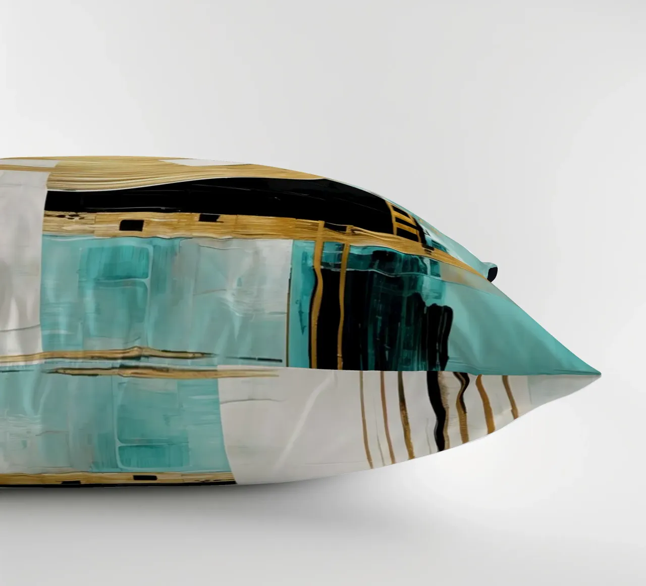 ABSTRACT ART Powerful movement decorative cushion by Melanie Viola