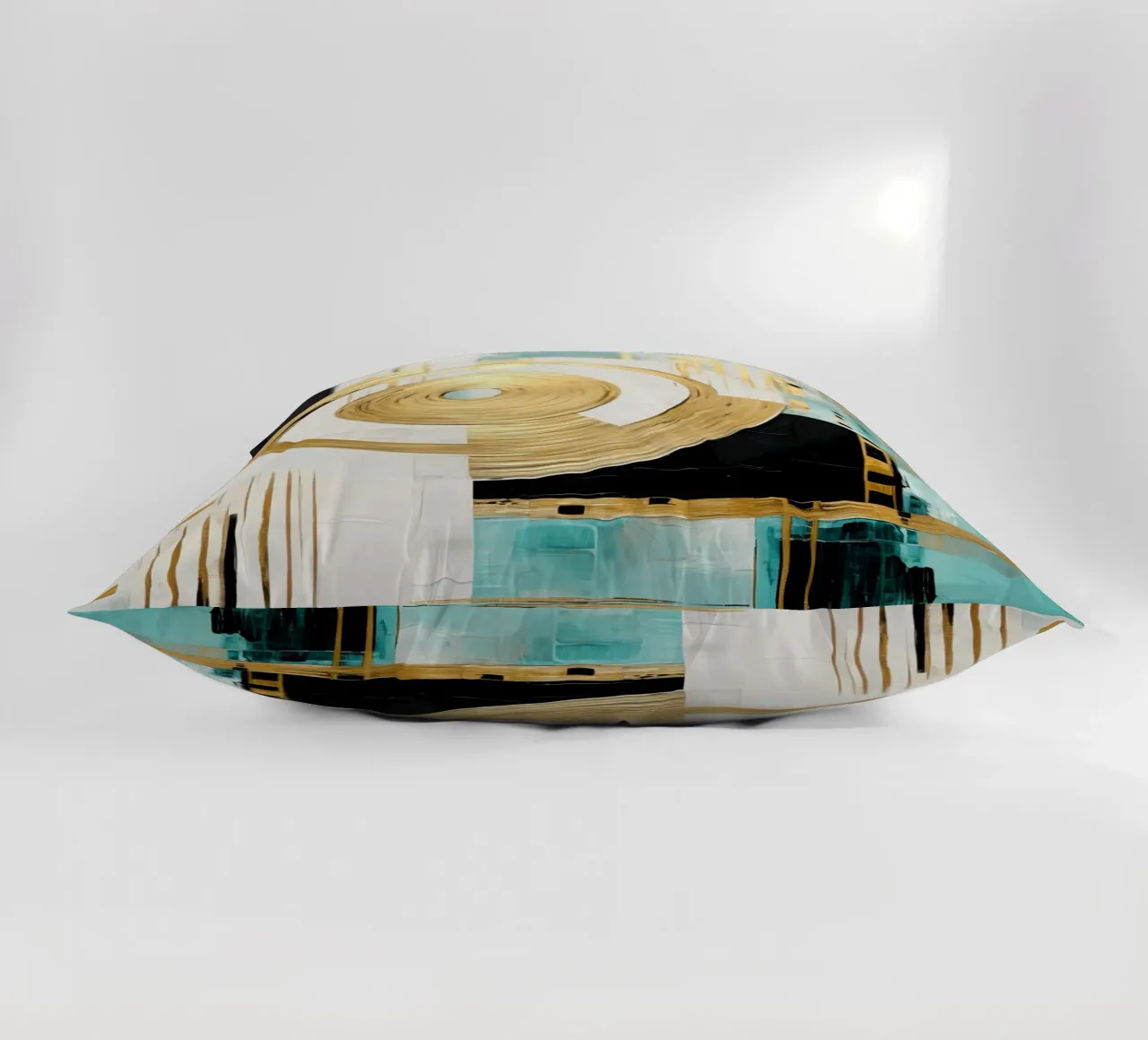 ABSTRACT ART Powerful movement decorative cushion by Melanie Viola
